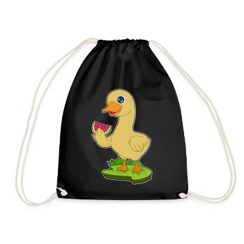 Canard Pastèque - Sac de sport léger - noir - Devant