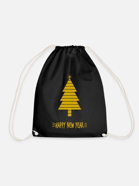 WEIHNACHTEN. FROHE WEIHNACHTEN. FROHE WEIHNACHTEN. WEIHNACHTSMANN - Turnbeutel - Schwarz