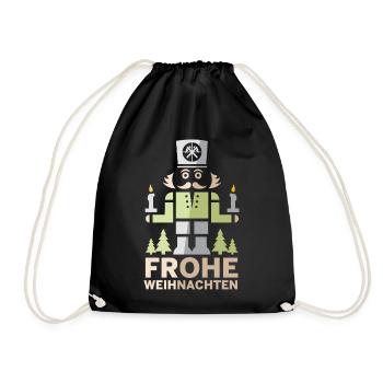 Joyeux Noël Erzgebirge Miner Casse-Noisette - Sac de sport léger - noir - Devant
