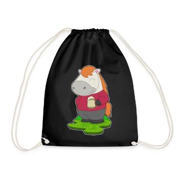 Bière de cheval - Sac de sport léger - noir - Devant