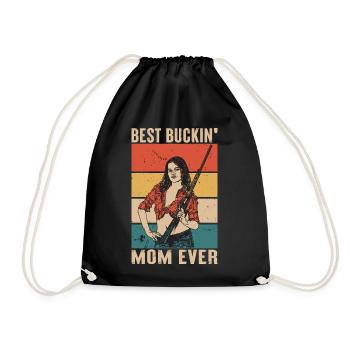 Hunter Mom Gifts Hunting Hunting Hunter Exam - Drawstring Bag - black - Front