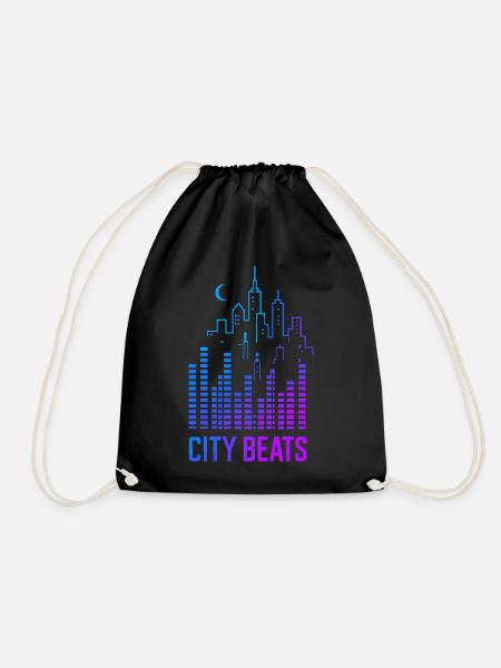 City Beats – Urbaner Sound - Turnbeutel - Schwarz