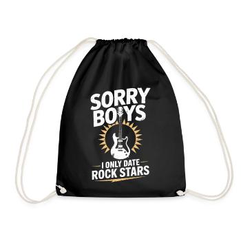 Festival Sorry Boys Je ne sors qu’avec Rock Stars Groupie - Sac de sport léger - noir - Devant