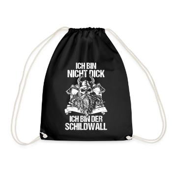 Mur des Boucliers Médiévaux Marché Médiéval Viking - Sac de sport léger - noir - Devant