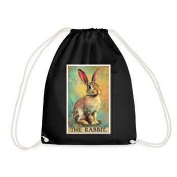 Bunny Bunny - Drawstring Bag - black - Front