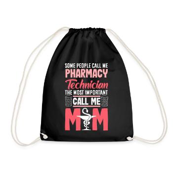 Pharmacist Pharmaceutical Technical - Drawstring Bag - black - Front