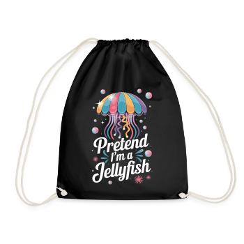 Faites comme si j’étais une méduse Expression de méduse colorée pour - Sac de sport léger - noir - Devant