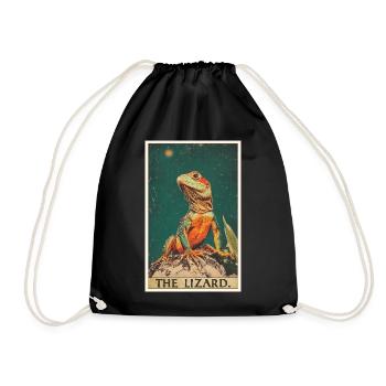 Lizards Lizard - Drawstring Bag - black - Front