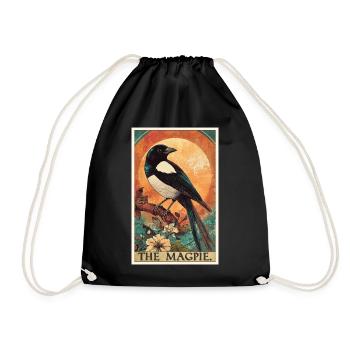 Magpies Magpie - Drawstring Bag - black - Front