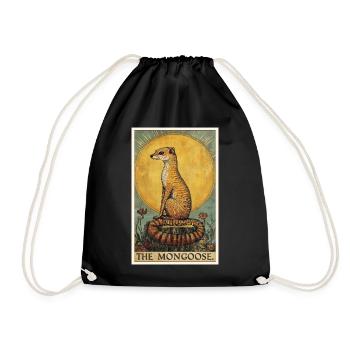 Mongoose's Mongoose - Drawstring Bag - black - Front