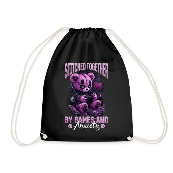 Pastel Goth Soft Goth Gaming Gamer - Sac de sport léger - noir - Devant