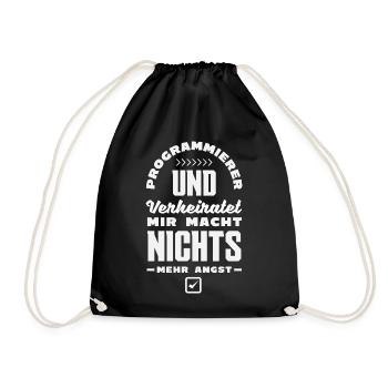 Programmierer Nichts Angst - Turnbeutel - Schwarz - Vorne