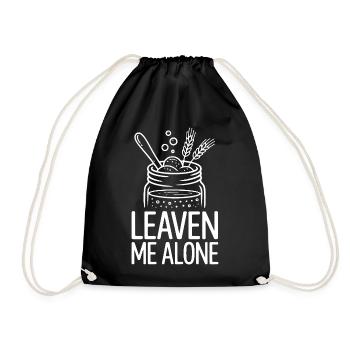 Leaven Me Alone - Turnbeutel - Schwarz - Vorne