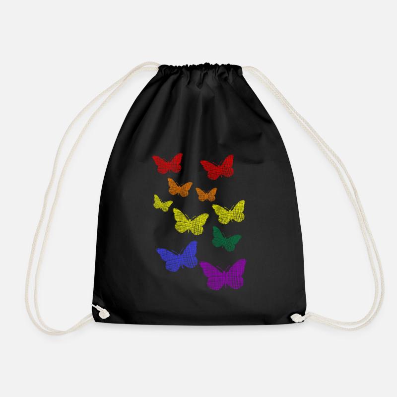 LGBT Pride Butterflies - Turnbeutel - Schwarz