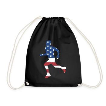 Sport Us Flag Running - Sac de sport léger - noir - Devant