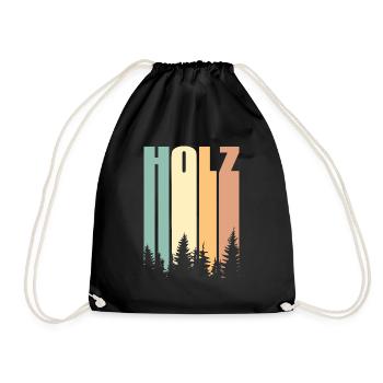 BOIS SCIE TRONÇONNEUSE CADEAU FORÊT FÖRSTER PROFESSION - Sac de sport léger - noir - Devant