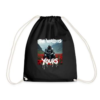 THE WORLD IS YOURS x FALLEN KNIGHT - Turnbeutel - Schwarz - Vorne