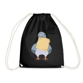 Pigeon Race Pigeon Pigeons - Drawstring Bag - black - Front