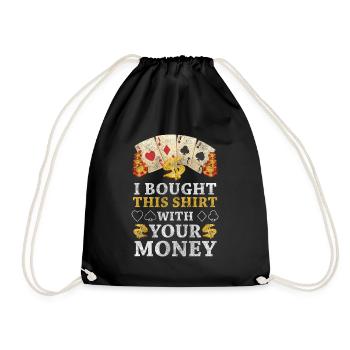 Casino Ace of Spades - Drawstring Bag - black - Front