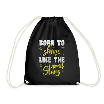 Ciel étoilé Ciel Lune de rêve - Sac de sport léger - noir - Devant