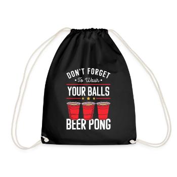 Beerpong Alcohol Rules Ball - Sac de sport léger - noir - Devant