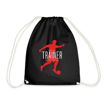 Meilleure idée de cadeau de mentor sportif d’entraîneur de soccer - Sac de sport léger - noir - Devant