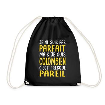 Je ne suis pas parfait mais je suis Colombien - Sac de sport léger - noir - Devant