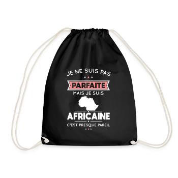 Je ne suis pas parfaite mais je suis Africaine - Sac de sport léger - noir - Devant