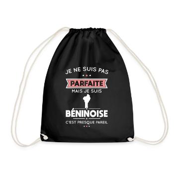 Je ne suis pas parfaite mais je suis Béninoise - Sac de sport léger - noir - Devant