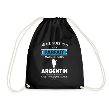 Je ne suis pas parfait mais je suis Argentin - Sac de sport léger - noir - Devant