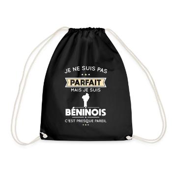 Je ne suis pas parfait mais je suis Béninois - Sac de sport léger - noir - Devant