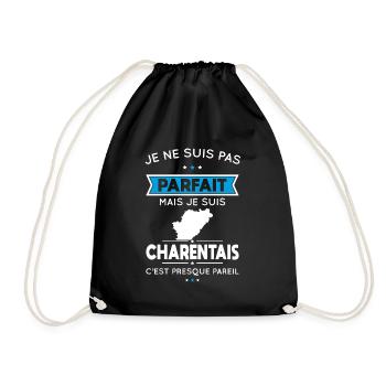 Je ne suis pas parfait mais je suis Charentais - Sac de sport léger - noir - Devant