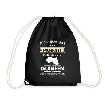 Je ne suis pas parfait mais je suis Guinéen - Sac de sport léger - noir - Devant