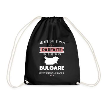 Je ne suis pas parfaite mais je suis Bulgare - Sac de sport léger - noir - Devant