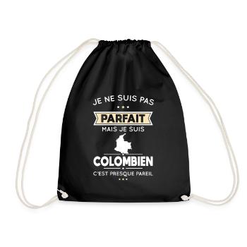 Je ne suis pas parfait mais je suis Colombien - Sac de sport léger - noir - Devant
