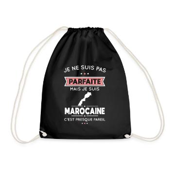Je ne suis pas parfaite mais je suis Marocaine - Sac de sport léger - noir - Devant