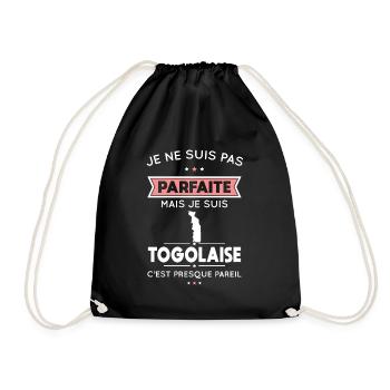 Je ne suis pas parfaite mais je suis Togolaise - Sac de sport léger - noir - Devant