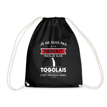 Je ne suis pas parfait mais je suis Togolais - Sac de sport léger - noir - Devant