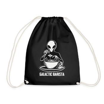 Buveur de café Maître du café galactique - Sac de sport léger - noir - Devant