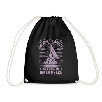 Segeln Yoga The Breeze Inner Peace - Turnbeutel - Schwarz - Vorne