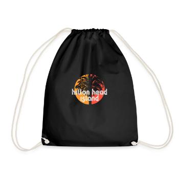 Hilton Head Island South Carolina Artistic - Drawstring Bag - black - Front