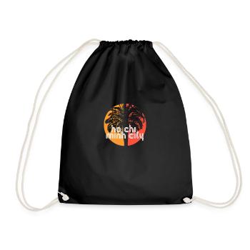 Ho Minh-Ville Vietnam Souvenir de vacances artistiques - Sac de sport léger - noir - Devant