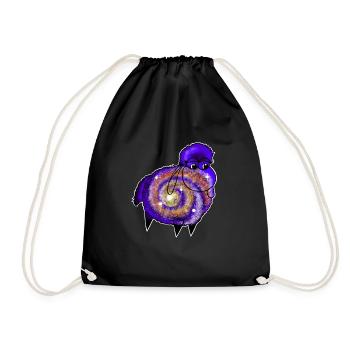 Wolly Sheepling Galaxy Gaming - Drawstring Bag - black - Front