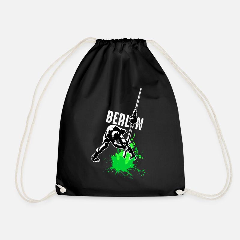 Berlin - Drawstring Bag - black