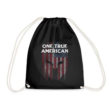 Eine wahre patriotische Unabhängigkeit Amerikas - Turnbeutel - Schwarz - Vorne