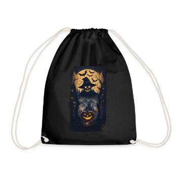 Happy Halloween I Gift - Drawstring Bag - black - Front