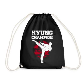 Tangsoodo Kampfkunst, Tang Soo Do Kämpfer Geschenk - Turnbeutel - Schwarz - Vorne