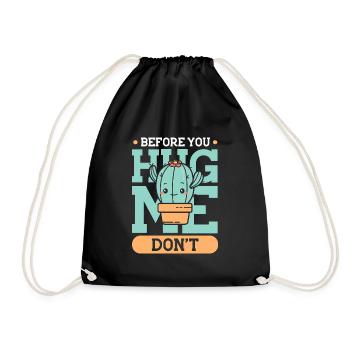 Avant de me serrer dans tes bras, ne pas Cactus - Sac de sport léger - noir - Devant