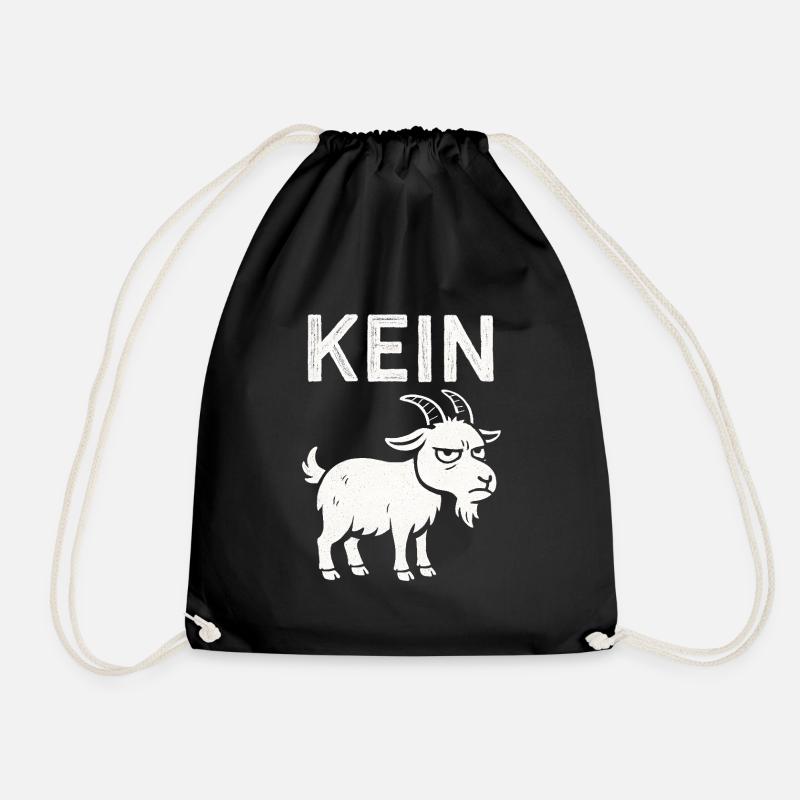 Lustiger Spruch Witzig Kein Bock Geschenkidee - Turnbeutel - Schwarz