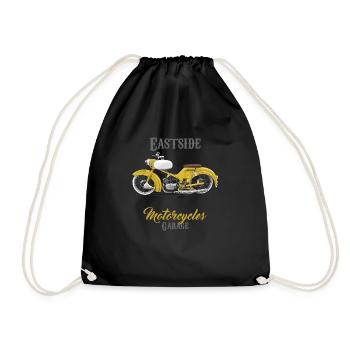 Moineau (jaune) // Illustration - Sac de sport léger - noir - Devant